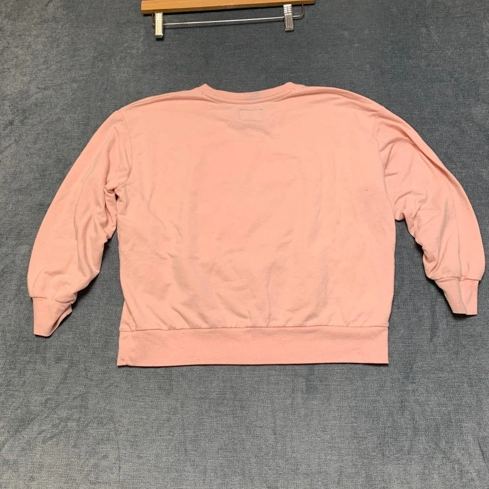 Converse Chuck Taylor All Star Sweatshirt Girls Large 12-13 Pink Fleece Lined